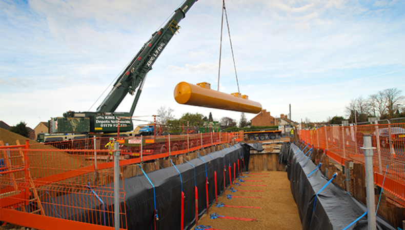 Making light work of petrol tank installation